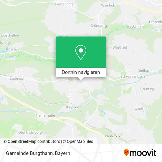 Gemeinde Burgthann Karte