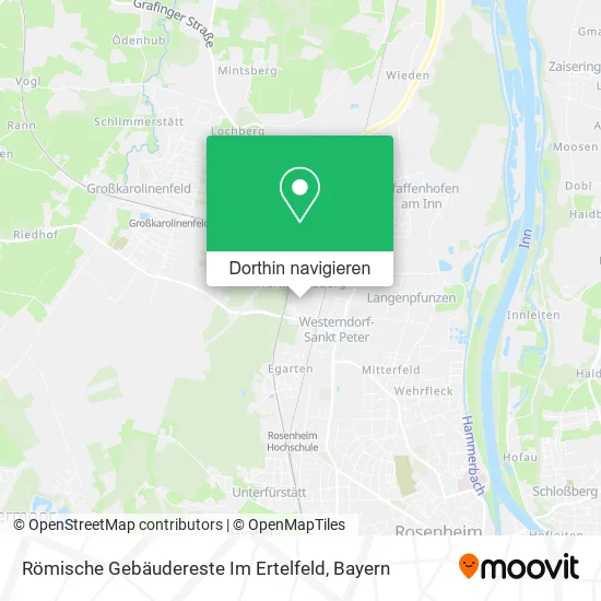 Römische Gebäudereste Im Ertelfeld Karte