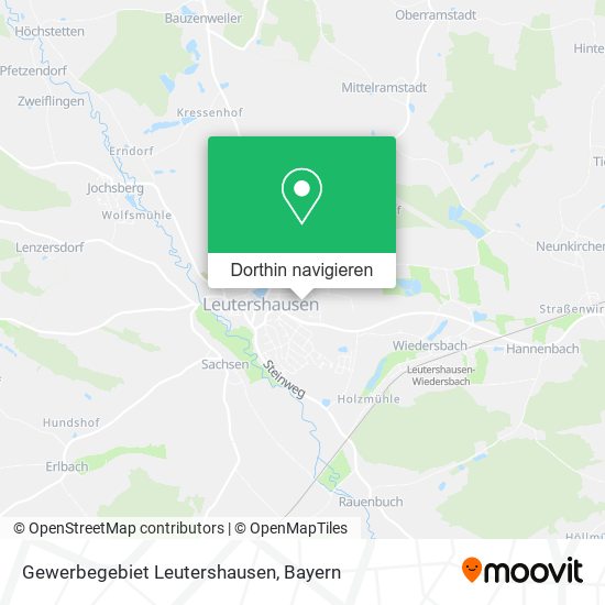 Gewerbegebiet Leutershausen Karte