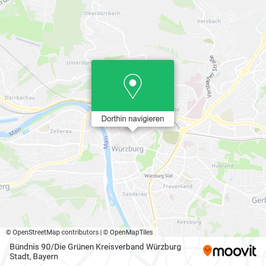 Bündnis 90 / Die Grünen Kreisverband Würzburg Stadt Karte