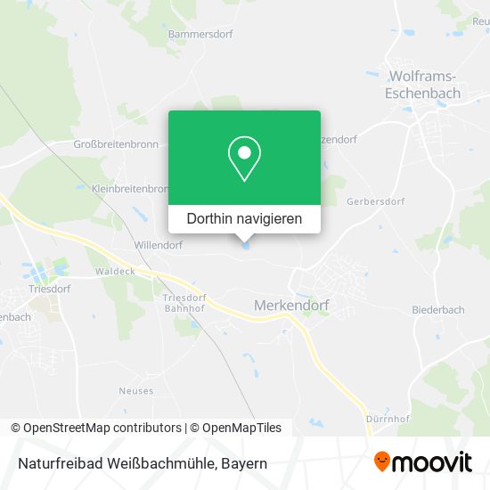 Naturfreibad Weißbachmühle Karte