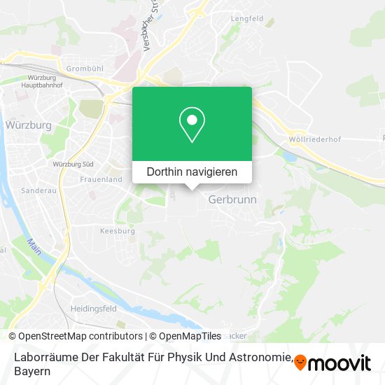 Laborräume Der Fakultät Für Physik Und Astronomie Karte