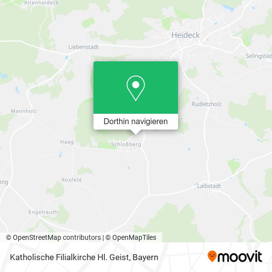 Katholische Filialkirche Hl. Geist Karte