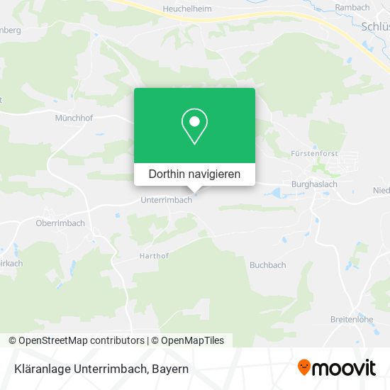 Kläranlage Unterrimbach Karte