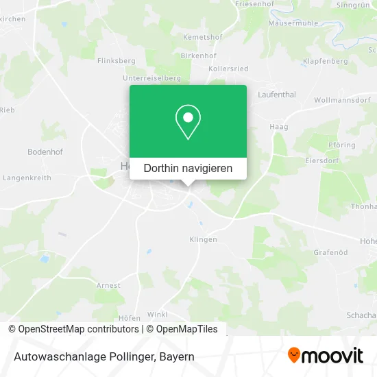 Autowaschanlage Pollinger Karte