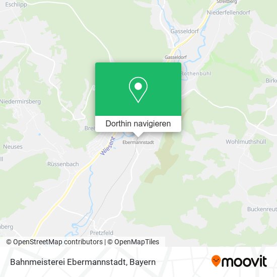 Bahnmeisterei Ebermannstadt Karte