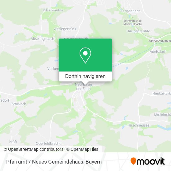 Pfarramt / Neues Gemeindehaus Karte