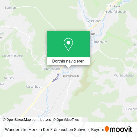 Wandern Im Herzen Der Fränkischen Schweiz Karte