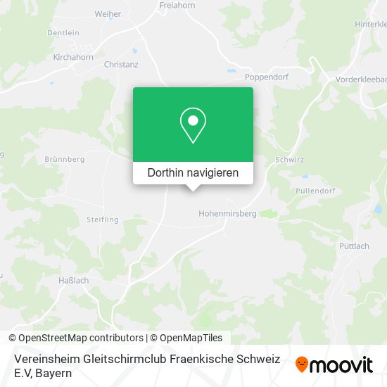 Vereinsheim Gleitschirmclub Fraenkische Schweiz E.V Karte