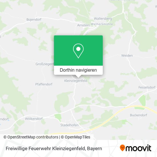 Freiwillige Feuerwehr Kleinziegenfeld Karte