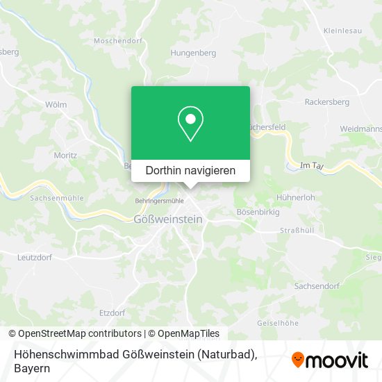 Höhenschwimmbad Gößweinstein (Naturbad) Karte