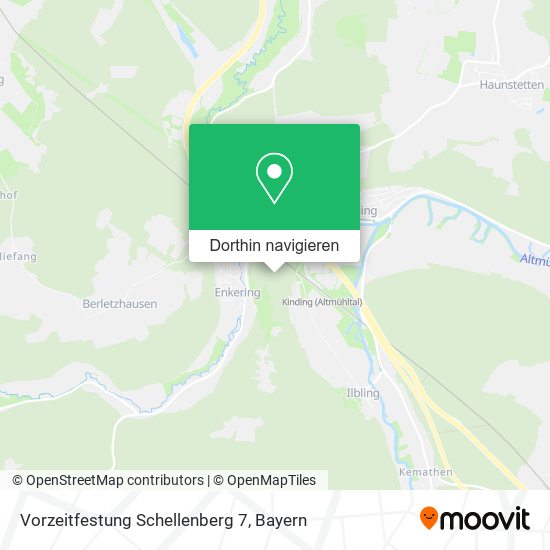 Vorzeitfestung Schellenberg 7 Karte