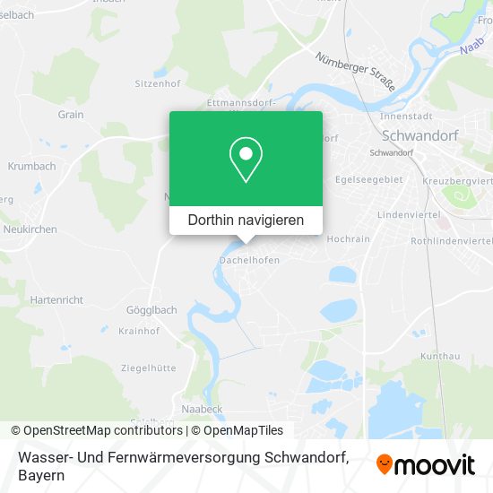 Wasser- Und Fernwärmeversorgung Schwandorf Karte