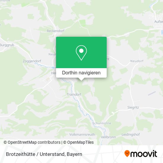Brotzeithütte / Unterstand Karte