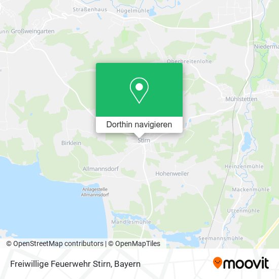 Freiwillige Feuerwehr Stirn Karte