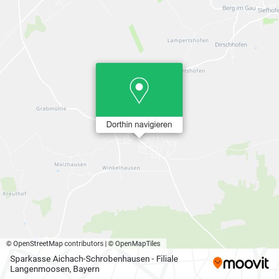 Sparkasse Aichach-Schrobenhausen - Filiale Langenmoosen Karte