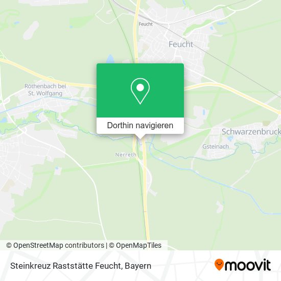 Steinkreuz Raststätte Feucht Karte
