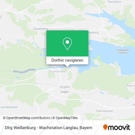 Dlrg Weißenburg - Wachstation Langlau Karte