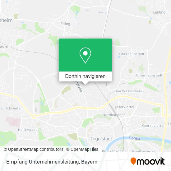 Empfang Unternehmensleitung Karte