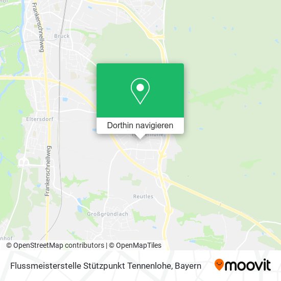 Flussmeisterstelle Stützpunkt Tennenlohe Karte