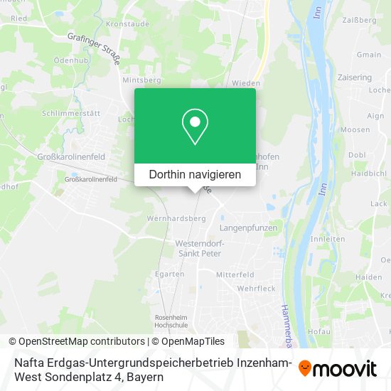 Nafta Erdgas-Untergrundspeicherbetrieb Inzenham-West Sondenplatz 4 Karte