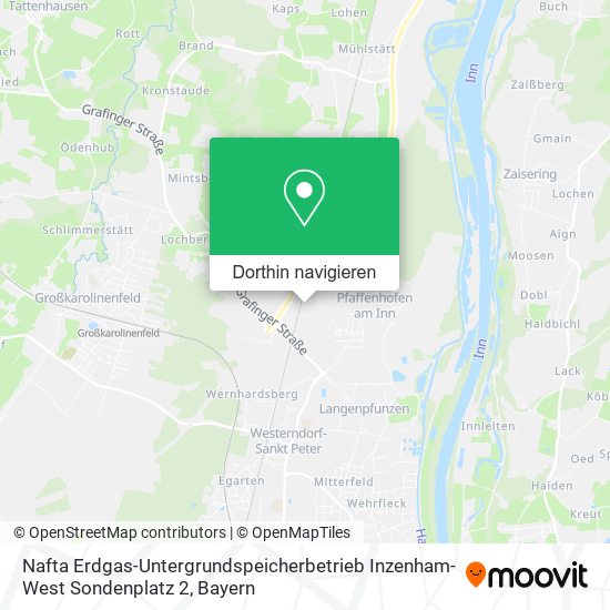 Nafta Erdgas-Untergrundspeicherbetrieb Inzenham-West Sondenplatz 2 Karte