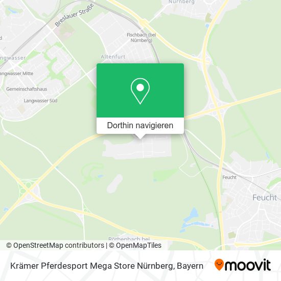 Krämer Pferdesport Mega Store Nürnberg Karte