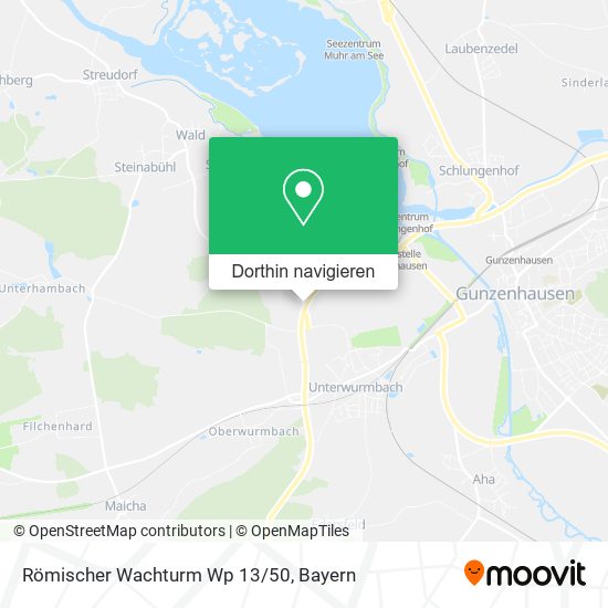 Römischer Wachturm Wp 13/50 Karte