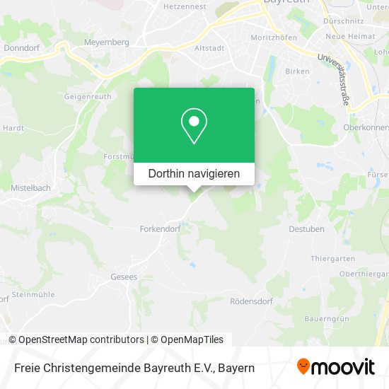 Freie Christengemeinde Bayreuth E.V. Karte