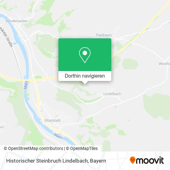 Historischer Steinbruch Lindelbach Karte