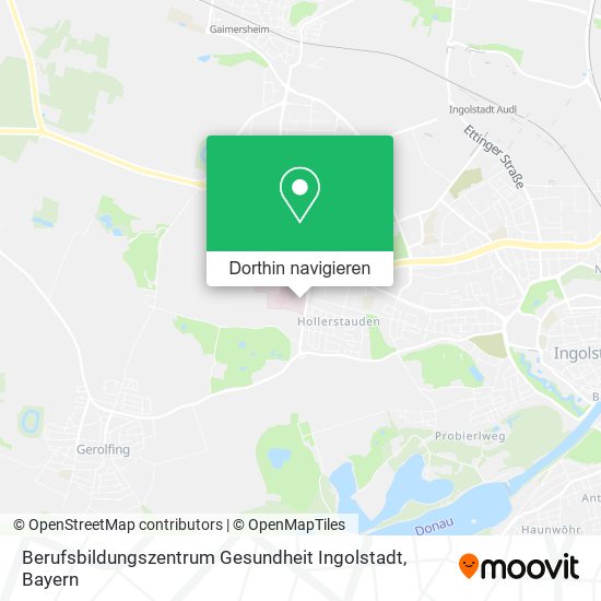 Berufsbildungszentrum Gesundheit Ingolstadt Karte