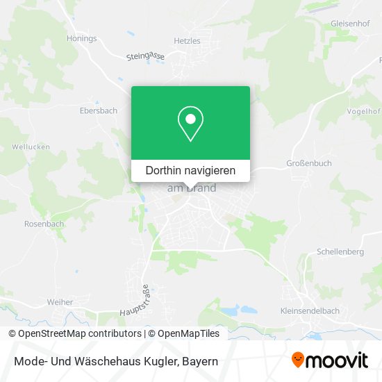 Mode- Und Wäschehaus Kugler Karte