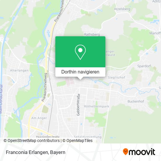 Franconia Erlangen Karte