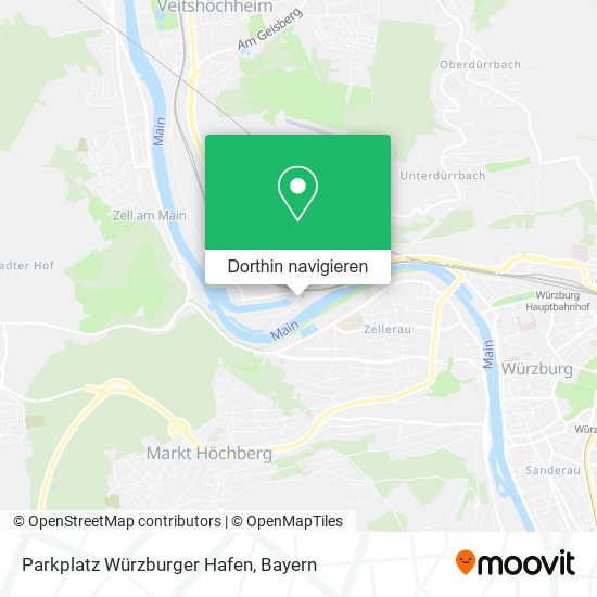 Parkplatz Würzburger Hafen Karte