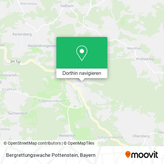 Bergrettungswache Pottenstein Karte