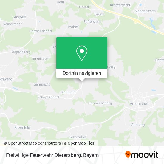 Freiwillige Feuerwehr Dietersberg Karte