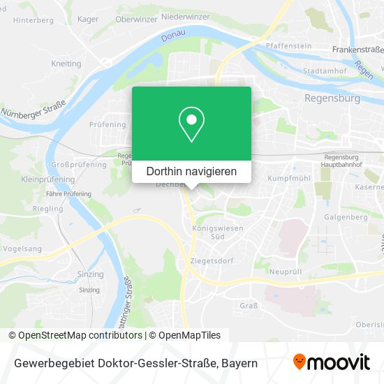 Gewerbegebiet Doktor-Gessler-Straße Karte