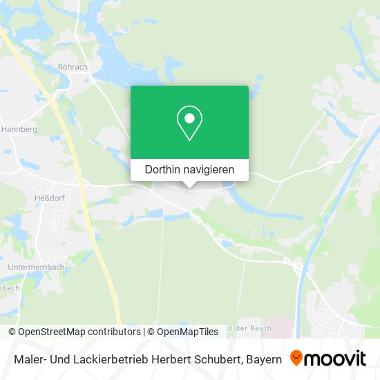Maler- Und Lackierbetrieb Herbert Schubert Karte