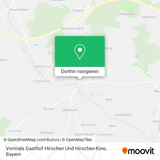 Vormals Gasthof Hirschen Und Hirschen-Kino Karte