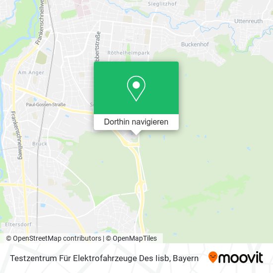 Testzentrum Für Elektrofahrzeuge Des Iisb Karte