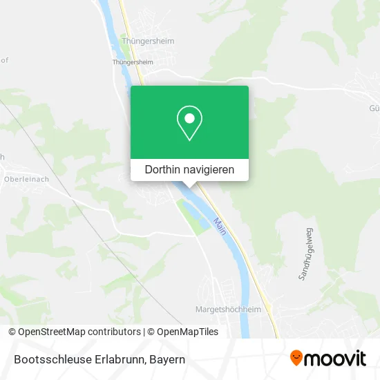 Bootsschleuse Erlabrunn Karte