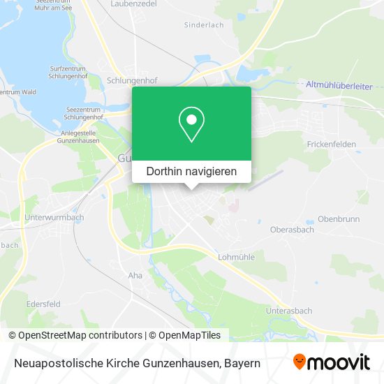 Neuapostolische Kirche Gunzenhausen Karte