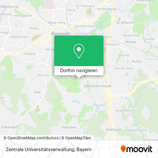 Zentrale Universitätsverwaltung Karte