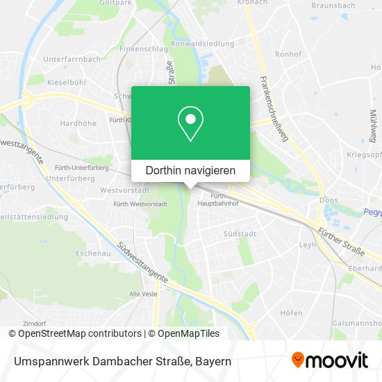 Umspannwerk Dambacher Straße Karte