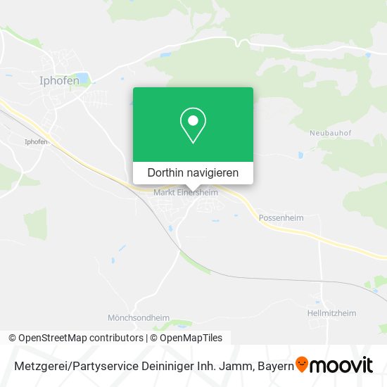 Metzgerei / Partyservice Deininiger Inh. Jamm Karte
