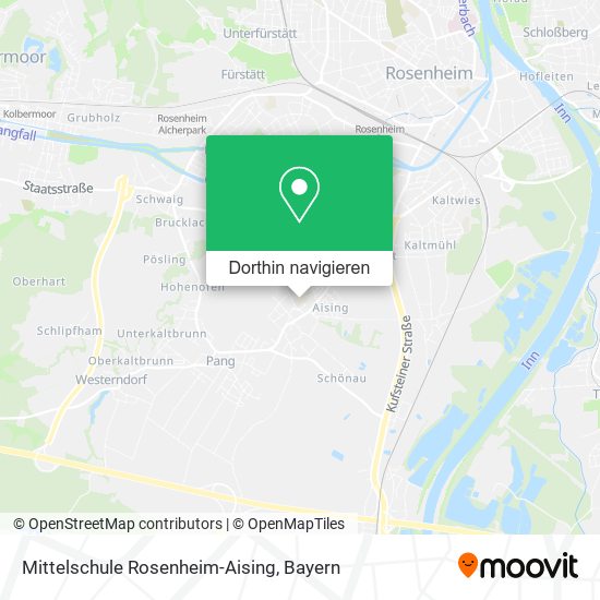 Mittelschule Rosenheim-Aising Karte