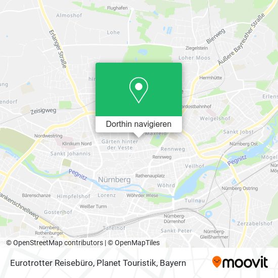 Eurotrotter Reisebüro, Planet Touristik Karte