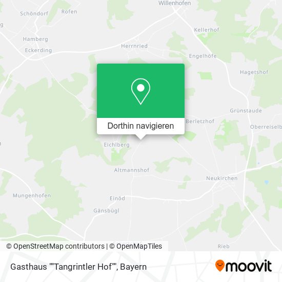 Gasthaus ""Tangrintler Hof"" Karte