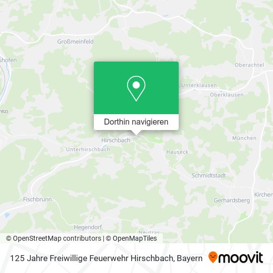 125 Jahre Freiwillige Feuerwehr Hirschbach Karte