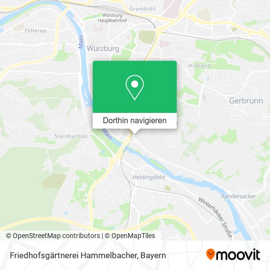 Friedhofsgärtnerei Hammelbacher Karte
